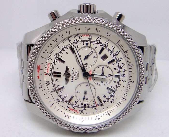 Breitling for Bentley Motors chronograph Stainless Steel White